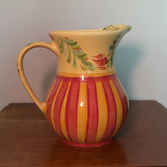 Harvest Hues Pitcher | Gail Pittman Ceramic Pitcher - Picture 2 of 4